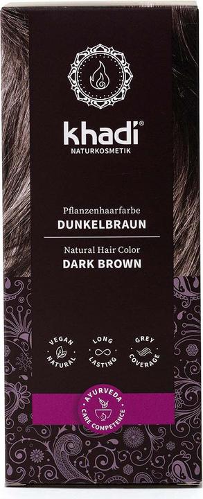 Khadi Pflanzenhaarfarbe (Dunkelbraun)