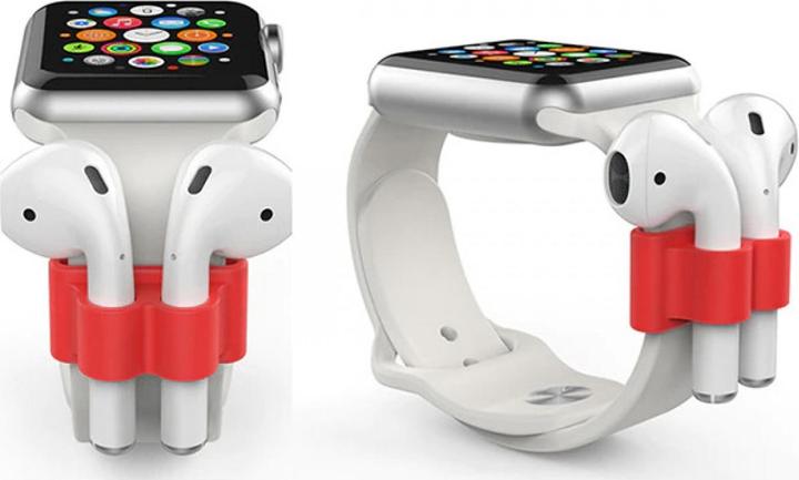 Produktbild PhoneLook Airpods-Halterung aus Silikon gegen Verlust für die