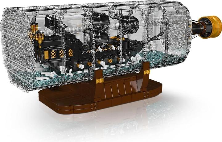 Actual product image Mould King Ship in a bottle Black Pearl