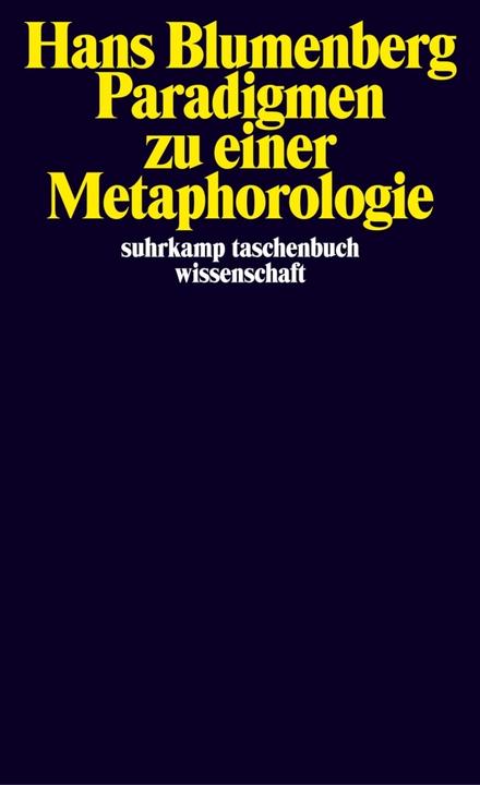 Immagine prodotto Paradigmen zu einer Metaphorologie (Tedesco, Hans Blumenberg, 1997)