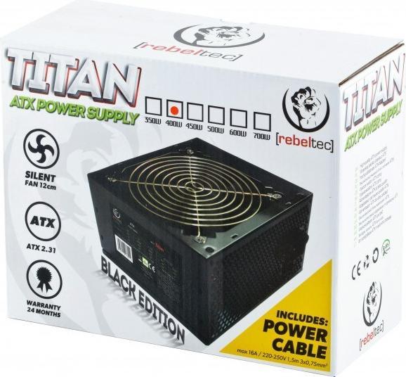 Image du produit Rebeltec TITAN 400 ATX power supply ver. 2.31 (400 W)