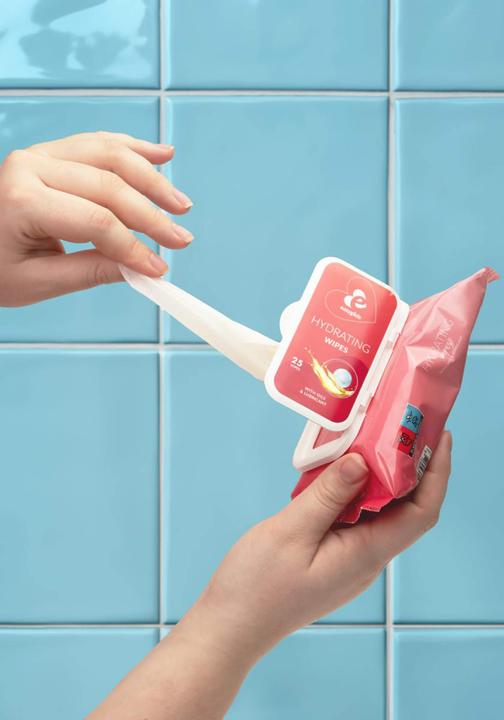 Produktbild EasyGlide Feuchtigkeitstücher mit Gleitmittel und Ölen (Intimtücher)