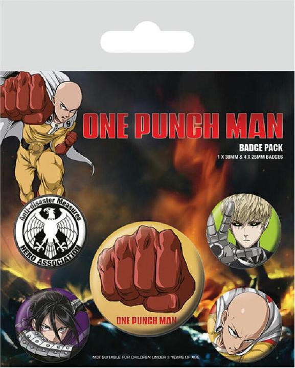 Pyramid ONE PUNCH MAN - Pack 5 Badges - Destructive