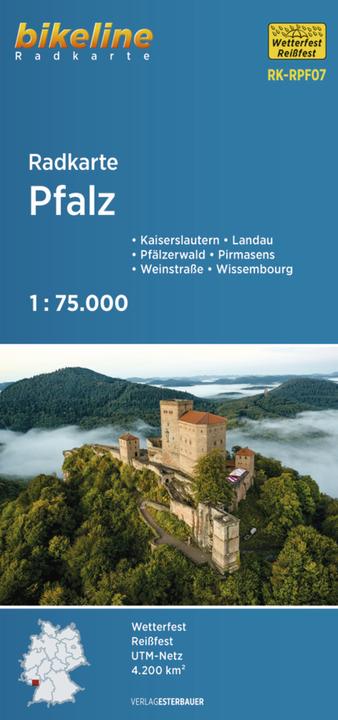 Produktbild Bikeline Radkarte Pfalz