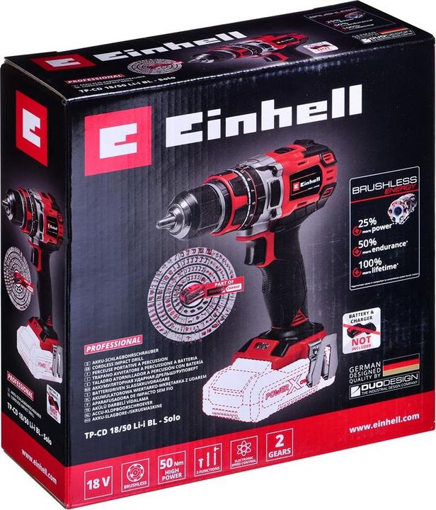 Immagine prodotto Einhell TP-CD 18/50 Li-i BL Solo (Batteria ricaricabile)