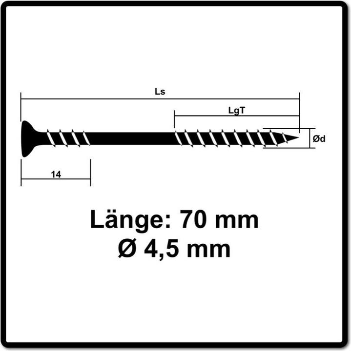 Image du produit Spax Vis de façade 4,5 x 70 mm 100 pcs. Acier inoxydable A2 ( 25470004507022 ) Filet de fixation Mini (100 Vis par pièce)