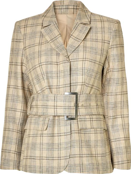 Actual product image Selected Femme Leinenmix Karo Slim Fit Blazer (40)