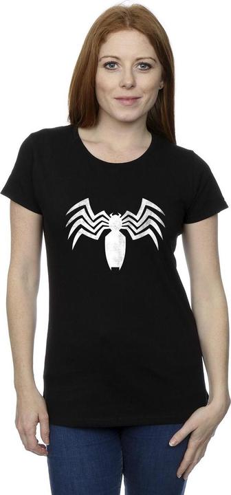 Actual product image Womens/Ladies Venom Spider Logo Emblem Cotton T-Shirt (L)