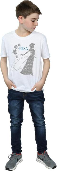 Immagine prodotto Disney Frozen Elsa Christmas Silhouette Maglietta Ragazzi (140, 146)