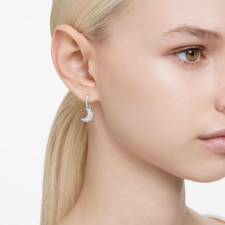 Produktbild Swarovski Luna Drop Ohrhänger Mond Weiss (Swarovski Metall)