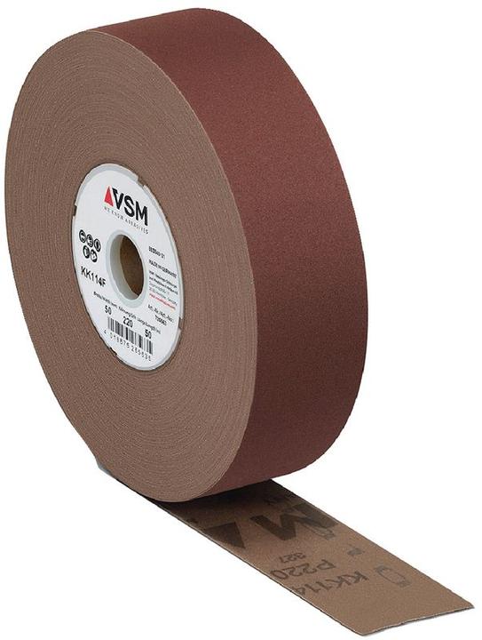 Actual product image Vsm Abrasive cloth economy roll (A) brown KK 114 F 25 mm × 50 m (80)