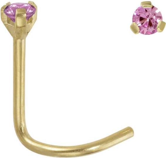 Immagine prodotto Bijouteria Piercing per naso (Titanio, Rivestimento in PVD (colore oro), Zirconia)