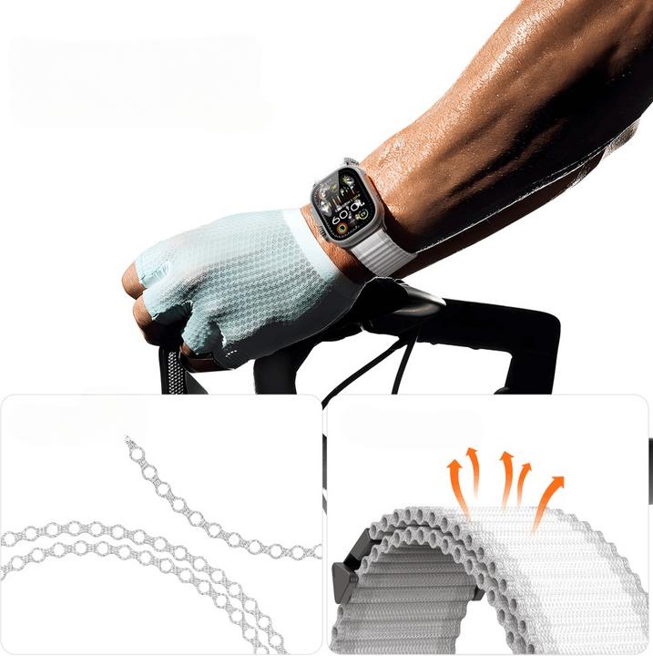 Produktbild Dux Ducis Apple Watch 44/45/46/49mm - Nylon Stoff Ersatzarmband (44 mm, 45 mm, 42 mm, 49 mm, Nylon)