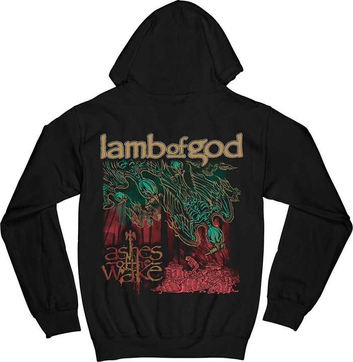 Actual product image Lamb Of God Unisex Adult Ashes Of The Wake Album Cover Full Zip Hoodie (S)