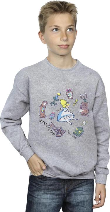Produktbild Disney Jungen Alice im Wunderland Falling Sweatshirt (128)