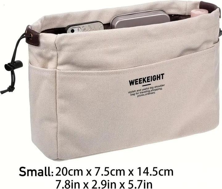 Produktbild Only-Bags.Store Minimalistische Casual Storage Organizer, vielseitige Drawstring Insert Pouch für Tote