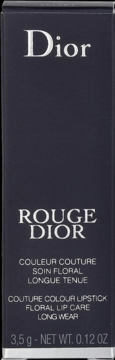 Actual product image Dior Rouge (999 Velvet)