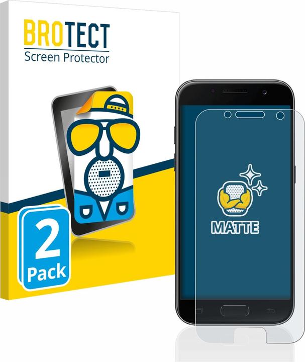 Actual product image BROTECT Anti-glare screen protector matt (2 Piece, Samsung Galaxy A3 (2017))