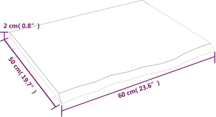 Actual product image VidaXL Gianna (60 x 2 x 50 cm)