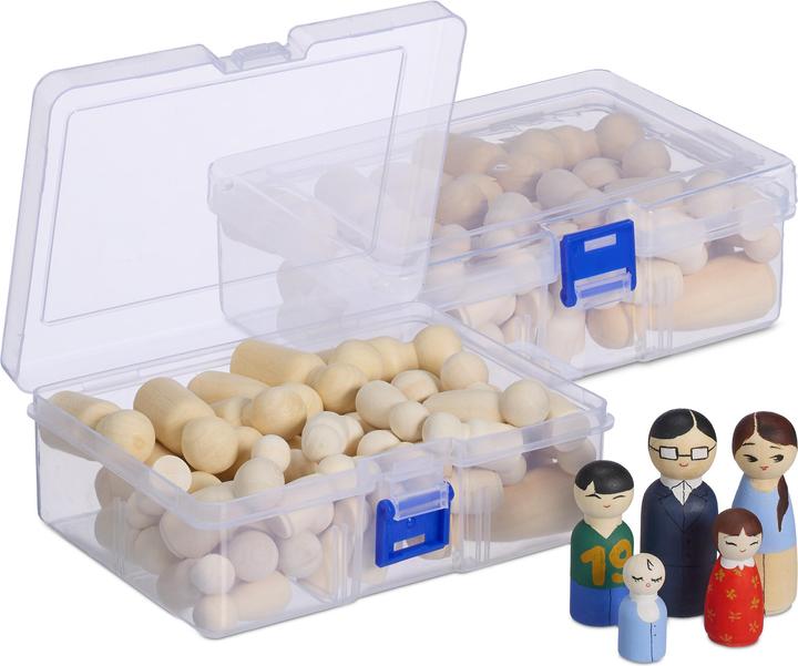 Image du produit Relaxdays 100x figurines en bois