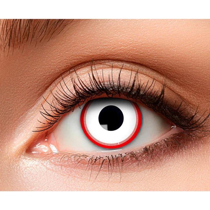 Actual product image Magni Contact Lenses 1 Week Psycho (red-white)