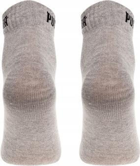 Actual product image Puma Unisex Quarter 3 Pair Pack Assorted Socks, Grey/White/Black, 40-42 (39 - 42)