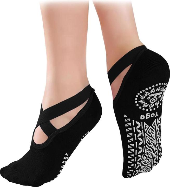 Produktbild JTI Yoga-Socken im Knöchelmodell - Schwarz (One Size)