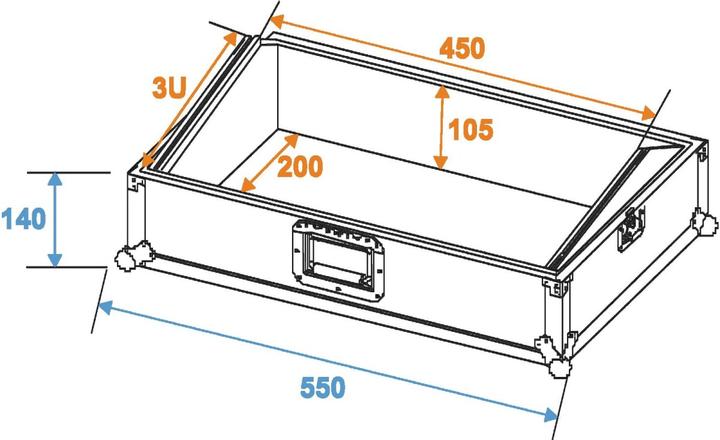 Actual product image Roadinger MixerCase Profi MCA19N 3U (Accessories)