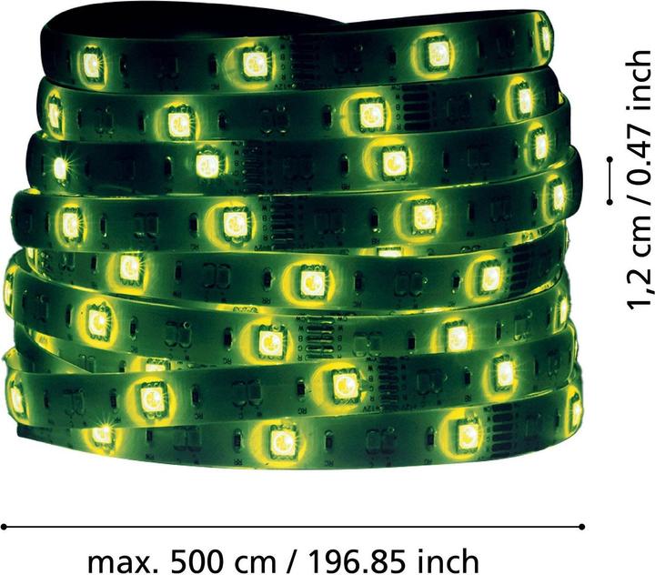 Produktbild EGLO Connect LED-Stripe-Z (Weiss, RGB, 500 cm, Indoor)