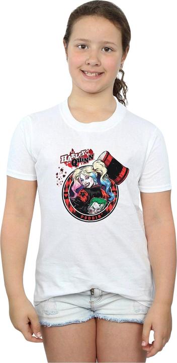 Produktbild Harley Quinn Joker Patch TShirt Mädchen (140, 146)