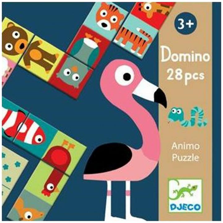 Produktbild Djeco Lernspiel Domino Tiere (Multilingual)