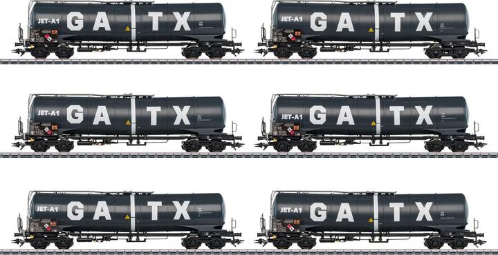Immagine prodotto Märklin 47546 H0 6er-Set Kesselwagen Zans der GATX (Traccia H0)