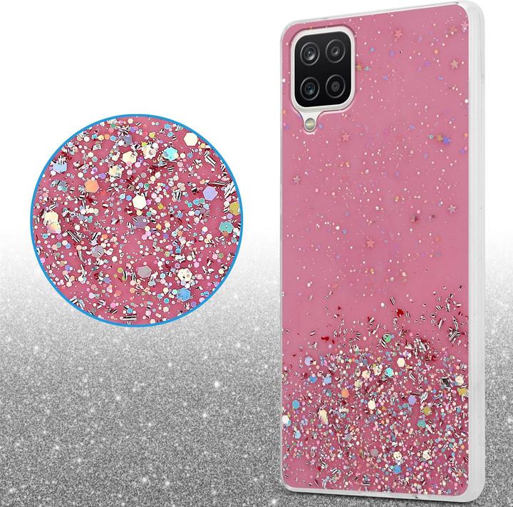 Actual product image Cadorabo TPU cover sparkling glitter (Samsung Galaxy M12, Samsung Galaxy A12)