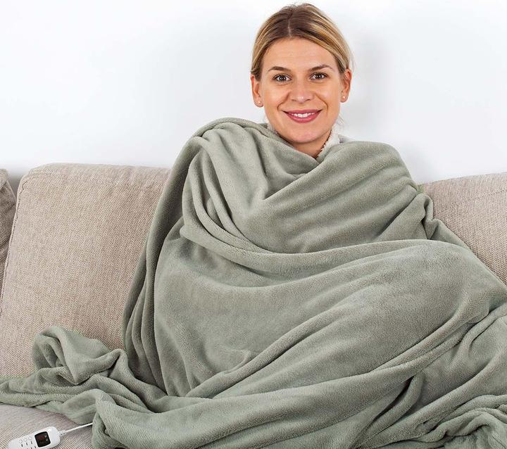 Actual product image Nedis Electric Duvet Cover 1 person 180 x 130 cm 9 heat settings washable overheatun (180 x 130 cm)
