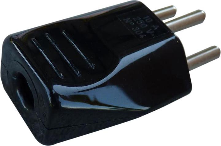Image du produit OEM Fiche d'alimentation T12, noire (Type 12)