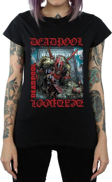 Image du produit - T-shirt DEADPOOL HERE LIES DEADPOOL - Femme (S)