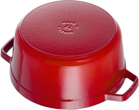 Immagine prodotto Staub Tostatore rosso ciliegia (20 cm, Pirofila + casseruola, Ghisa, Smalto)