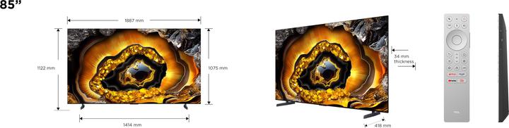 Image du produit TCL 85X955 (85", Mini-LED, LED, 4K, 2023)