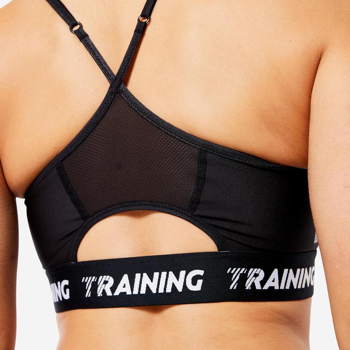 Image du produit Decathlon Bustier maintien léger - noir (S)