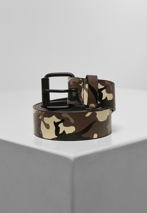 Actual product image Urban Classics Synthetic Leather Camo Belt - 16373 (L)