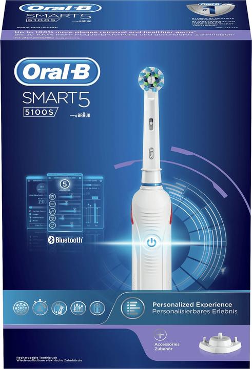 Produktbild Oral-B Smart 5100S Erwachsener Rotierende-vibrierende Zahnbürste (Oszillierende Zahnbürste)