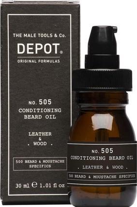 Produktbild Depot - No. 505 Conditioning Beard Oil - Leather & Wood (30 ml)