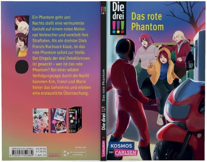 Actual product image Die drei DREI AUSRUFEZEICHEN - Das rote Phantom (German, Maya of Bird, 2023)