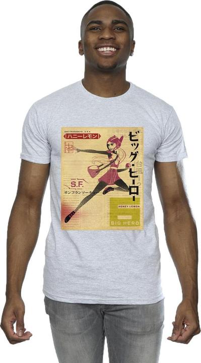 Produktbild Disney Big Hero 6 Baymax Honey Lemon Newspaper TShirt (XXL)