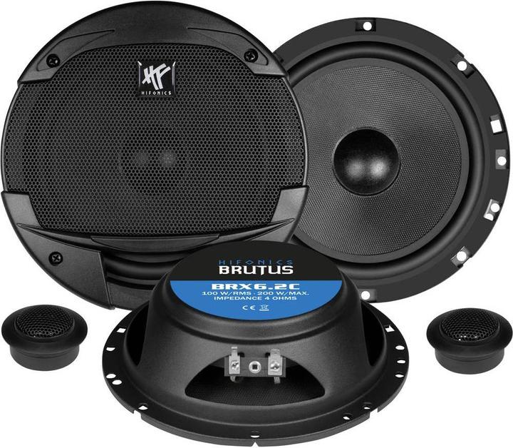 Hifonics Brutus BRX6.2C 16.5 cm 2 voies système de composants PLAT (1 pièce)