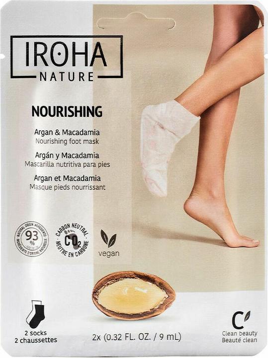 Actual product image Iroha Nature Nature - Foot Mask Socks Nourishing (Foot mask, 18 ml)
