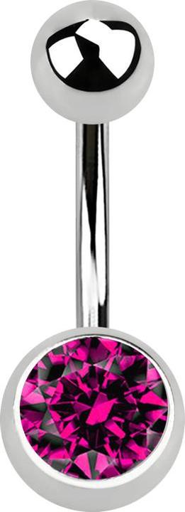 Actual product image Star Piercing Flared Plug with Stars pink (without brass, Surgical steel 316L)