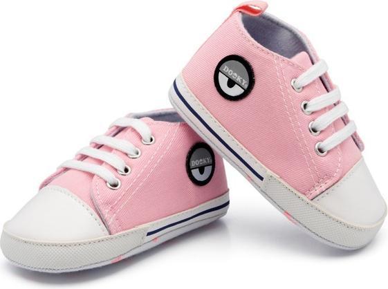 Dooky Babyschuhe + Feuchttücherbox, Pink (18)