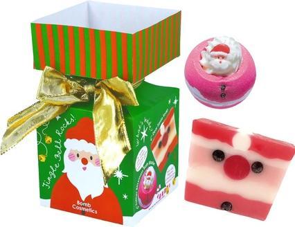 Actual product image Bomb Cosmetics Jingle Bell Rock Mini Cracker Gift with Pure Essential Oils