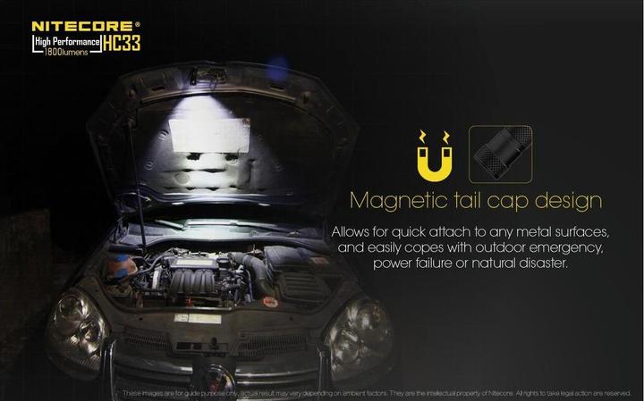 Actual product image Nitecore Hc33 (1800 lm)